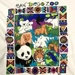 90s ビンテージ サンディエゴ動物園 Tシャツ POP 両面 アニマル XLのサムネイル