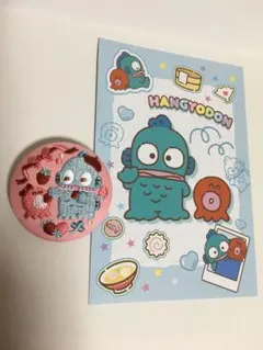 サンリオ ハンギョドン 刺繍缶バッジ ポストカード 2点セット