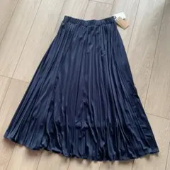 pink adobe ピンクアドベ ネイビー ロングプリーツスカート サイズM
