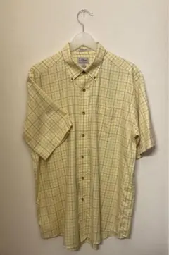 llbeanエルエルビーン　シャツ　半袖シャツ　チェックシャツ