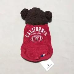 新品　RADICA 犬服 フード付き SS レッドのサムネイル