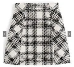 GRL インパン裏地付きチェック柄ツイードミニスカート[ta088]