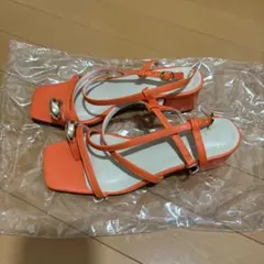 テチチテラス　サンダル　オレンジのサムネイル