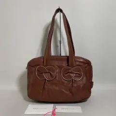 2606-8｜シーバイクロエ 2WAYハンドバッグ レザー ブラウン系 | Mercari