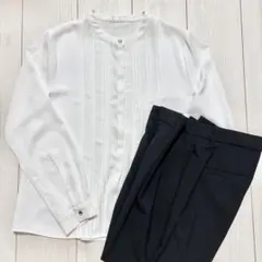 レディース　オフィスカジュアル　ブラウス　テーパードパンツ　上下セットのサムネイル