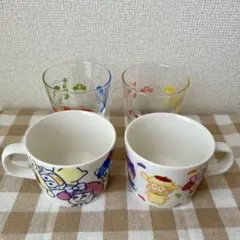 おそ松さん サンリオ ローソン コラボ マグカップ グラス 4点セット