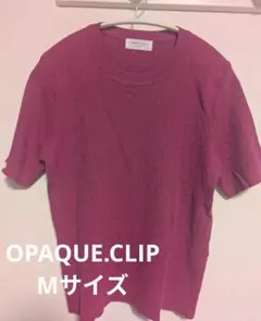 OPAQUE.CLIP ピンク 半袖Tシャツ