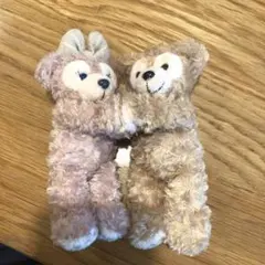 ディズニー　ダッフィー&シェリーメイ　ぬいぐるみマグネットセット