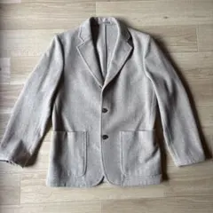 日本製 ユナイテッドアローズ テーラードジャケット グレージュ パッチポケット