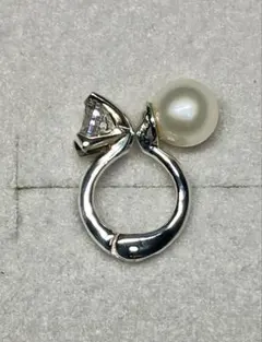 （極）美品 片耳用2wayイヤーカフ・ピアリング（e.m.）