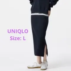 UNIQLO スムースコットンブレンドスカート L