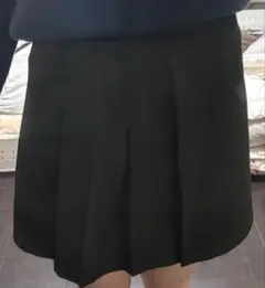 黒 プリーツミニスカート