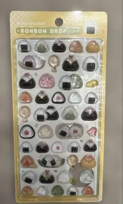 [正規品] 和柄ボンボンドロップシール　おにぎり