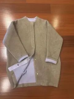 ELENDEEK エレンディークラクーンミックスダブルカーディガン