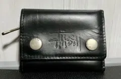 Old Stussy ブラック 三つ折り財布 チェーン付き 90's Old Stussy 3つ折り財布 ウォレットチェーン - メルカリ