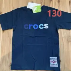 ★crocs ネイビー ★Tシャツ★130★新品★のサムネイル