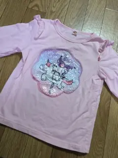 110cm サンリオ長袖カットソー クロミちゃん マイメロちゃん スパンコール