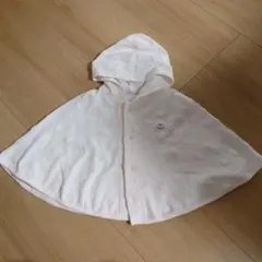 bebe 星柄 フード付きポンチョ