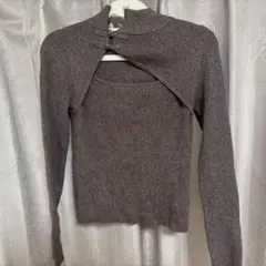 murua チャイナ風 ニット 長袖 Fsize