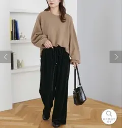 ディスコート　DISCOAT ベロアワイドパンツ