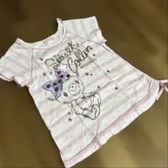 最終価格♡メゾピアノ コロンちゃん ボーダーTシャツ140