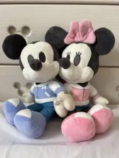 【値下げ！】ちょっもっさ　デココレ　ペアぬいぐるみ　ミッキー&ミニー