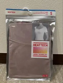 新品未使用　ユニクロ　ヒートテック　半袖　ベージュ　S