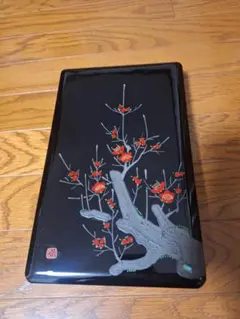 黒漆器の硯箱　螺鈿　紅梅蒔絵　習字　文具 2026年最新】螺鈿硯箱の人気アイテム - メルカリ
