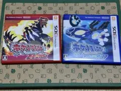 【箱・説明書付】ポケットモンスター　オメガルビー　アルファサファイア　2点セット