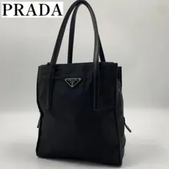 極美品 PRADA プラダ トートバッグ ショルダーバッグ ロゴ 南京錠 黒