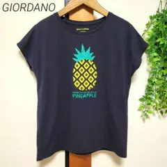 GIORDANO ジョルダーノ Tシャツ 半袖 パイナップル Mサイズ