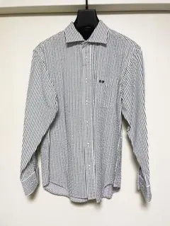 McGREGOR マックレガー シアサッカー ストライプ 長袖シャツ L