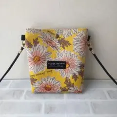 ハンドメイド ちょっとそこまでショルダー マーガレット イエロー