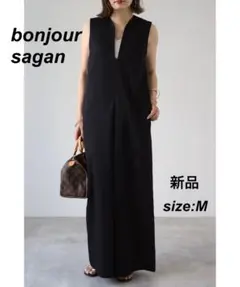 bonjour sagan ブラックオールインワン 新品
