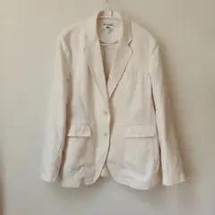 希少新品イネスユニクロテーラードジャケット L リネンコットン春夏ザラフランス