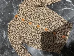 ミュベール　破れ有　レオパード　コットンニット　トップス