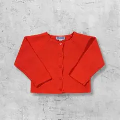 Jacadi 赤 カーディガン 12M 74cm 長袖 ベビー