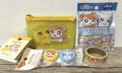 とっとこハム太郎　メッシュケース　マスキングテープ　コンタクトレンズケース　3点