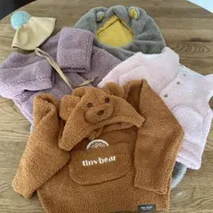 ベビー服　暖かセット　5点（おくるみ　ジャケット　帽子　ベスト　セーター）