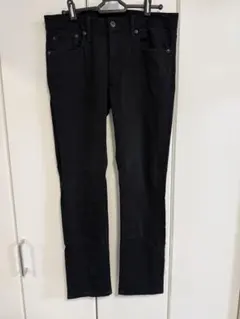 GU ジーユー メンズ デニム パンツ ジーンズ ブラック サイズ30