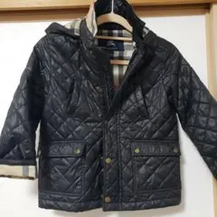 三陽商会　黒　バーバリー　チェック　中綿　キルティング　ブルゾン　サイズ 120