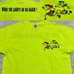 状態良美品ポップアップ限定ジョークtシャツアメカジ古着ネオンイエローアートレトロ