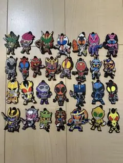 仮面ライダー カプセルラバーマスコット 38種セット