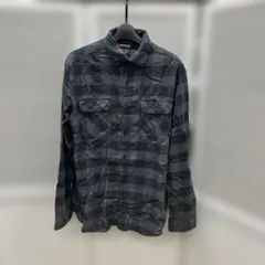 BURTON ネルシャツ グレー チェック柄 Lサイズのサムネイル