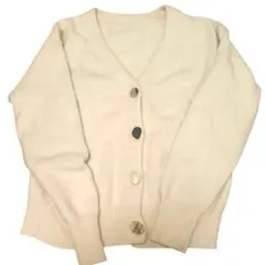 SNIDEL（スナイデル）フォックス混カーディガン　アイボリー系　サイズ　フリー