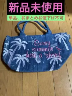《値下げ中》（ルートート）デニム刺繍柄トートバッグのサムネイル