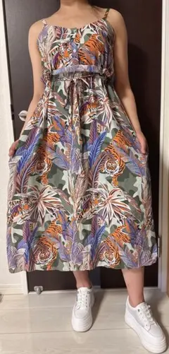 【値下げ29日まで】キャミワンピース Aライン マキシ丈 シンプル マタニティ