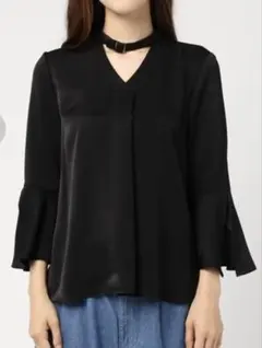 【LOVELESS】WOMENS ネックベルトフレアブラウス　38のサムネイル