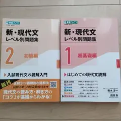 新・現代文レベル別問題集 ①超基礎編 ②初級編　２冊