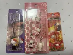 激レア　ハローキティ ストラップ 3個セット